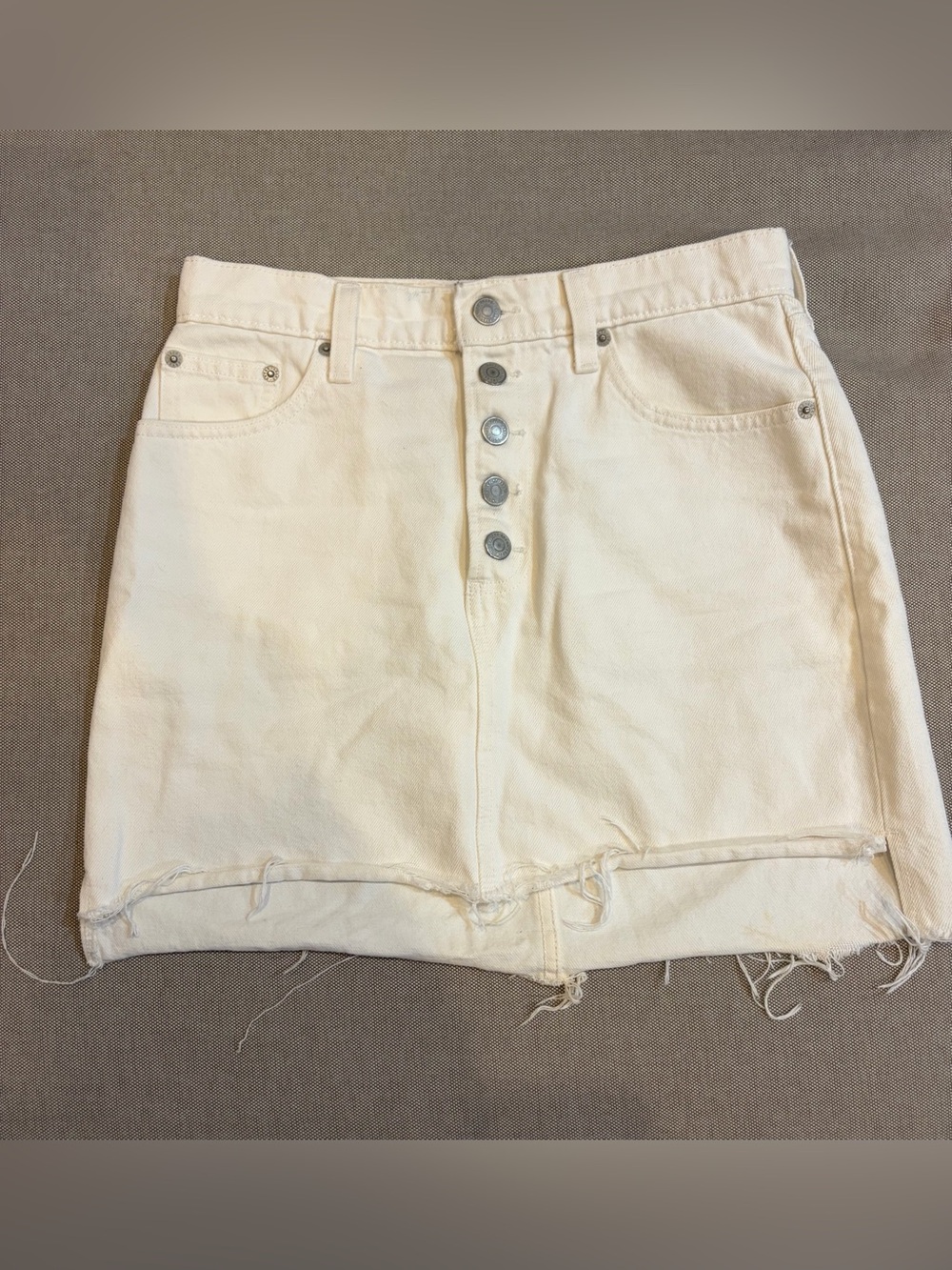 Lucky Brand White Mid-rise Miniskirt women’s size 2/26